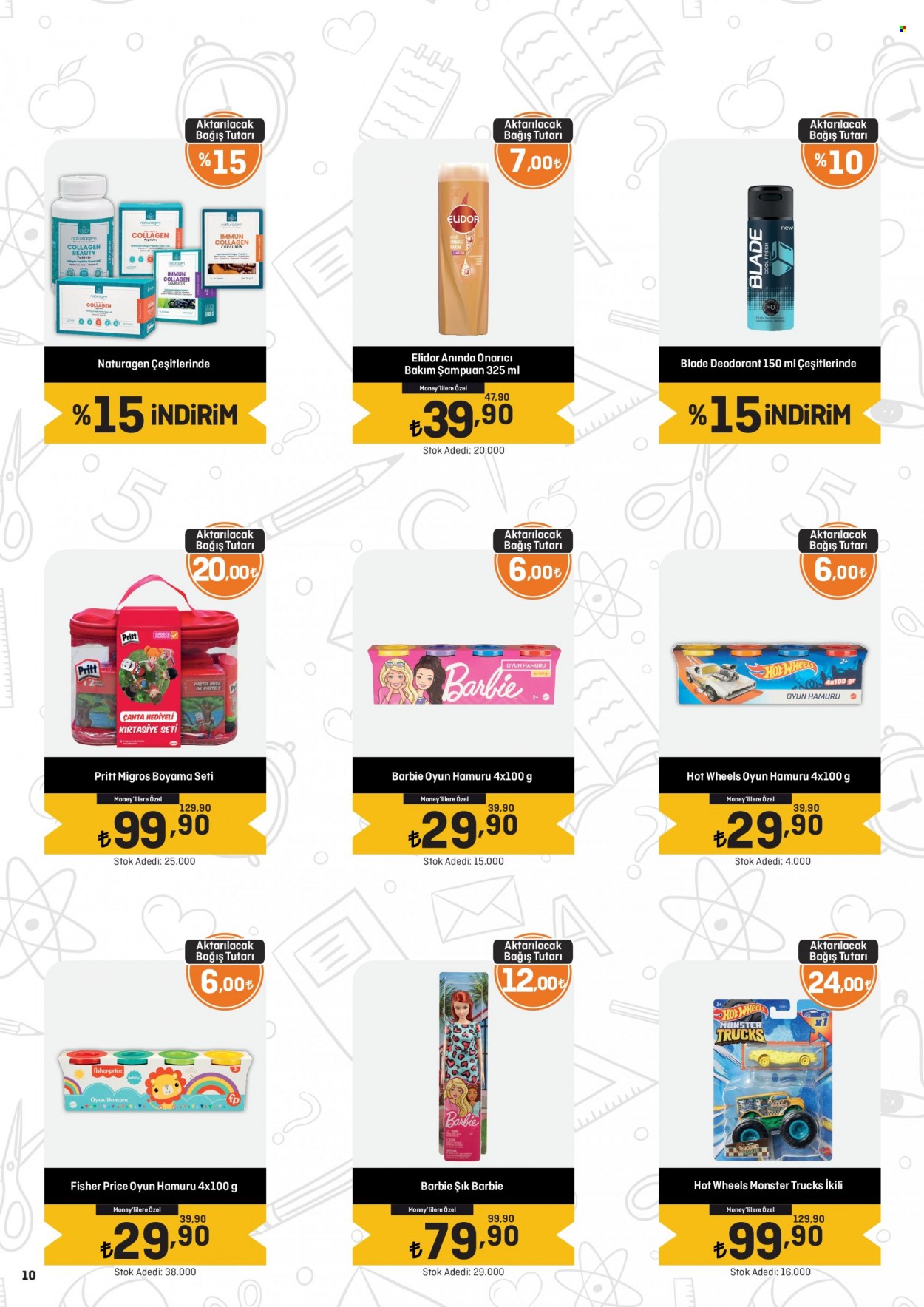 thumbnail - Migros aktüel ürünler, broşür  - 3.22.2023 - 3.30.2023 - Satıştaki ürünler - şampuan, deodorant. Sayfa 10.
