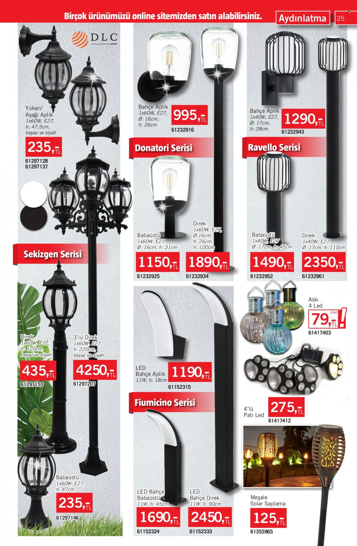 thumbnail - Bauhaus aktüel ürünler, broşür  - 4.29.2023 - 6.2.2023 - Satıştaki ürünler - aydınlatma. Sayfa 25.