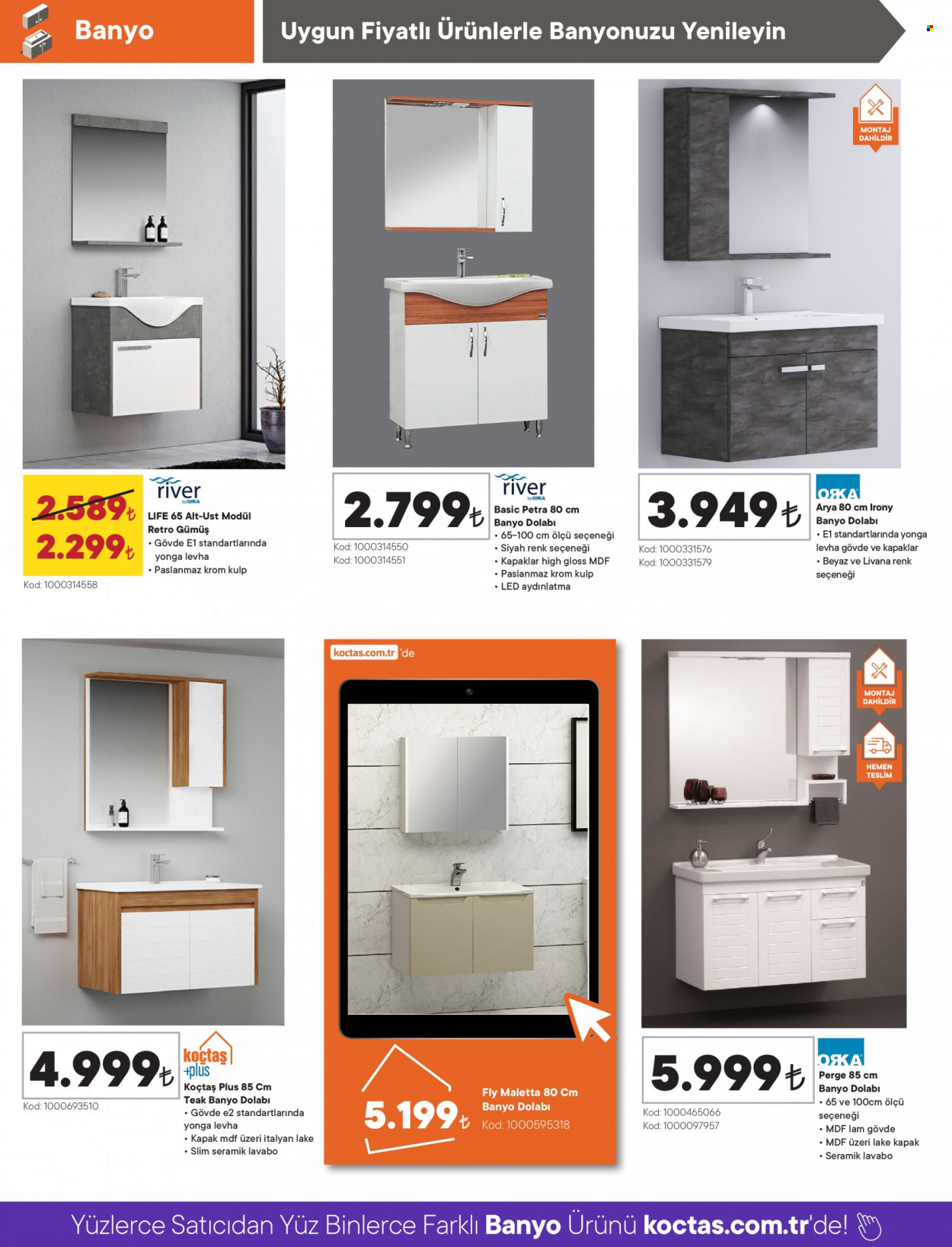 Koçtaş aktüel ürünler, broşür  - 5.11.2023 - 6.7.2023 - Satıştaki ürünler - banyo dolabı. Sayfa 20.