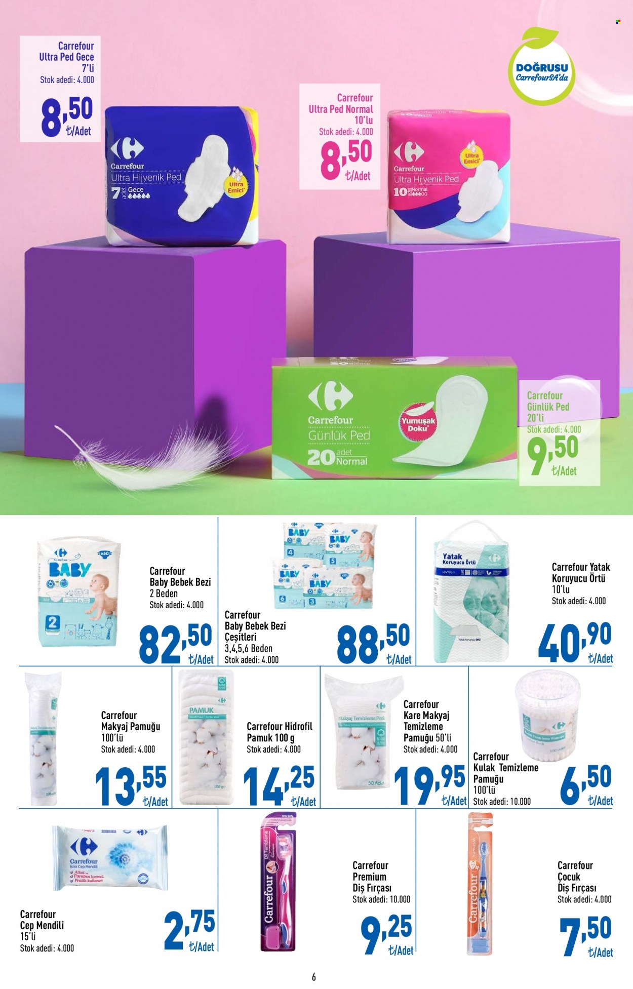 Carrefour aktüel ürünler, broşür  - 5.18.2023 - 5.31.2023 - Satıştaki ürünler - bebek bezi, diş fırçası. Sayfa 6.