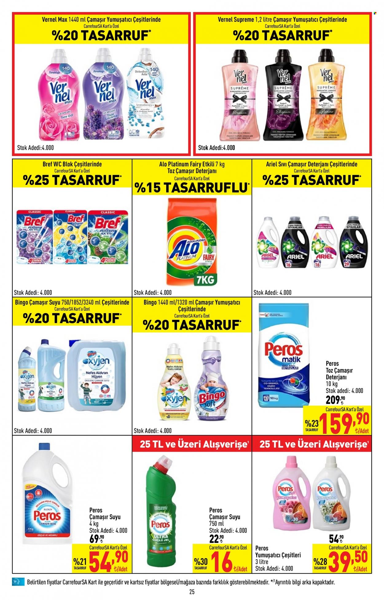Carrefour aktüel ürünler, broşür  - 5.18.2023 - 5.31.2023 - Satıştaki ürünler - çamaşır deterjanı, yumuşatıcı. Sayfa 25.