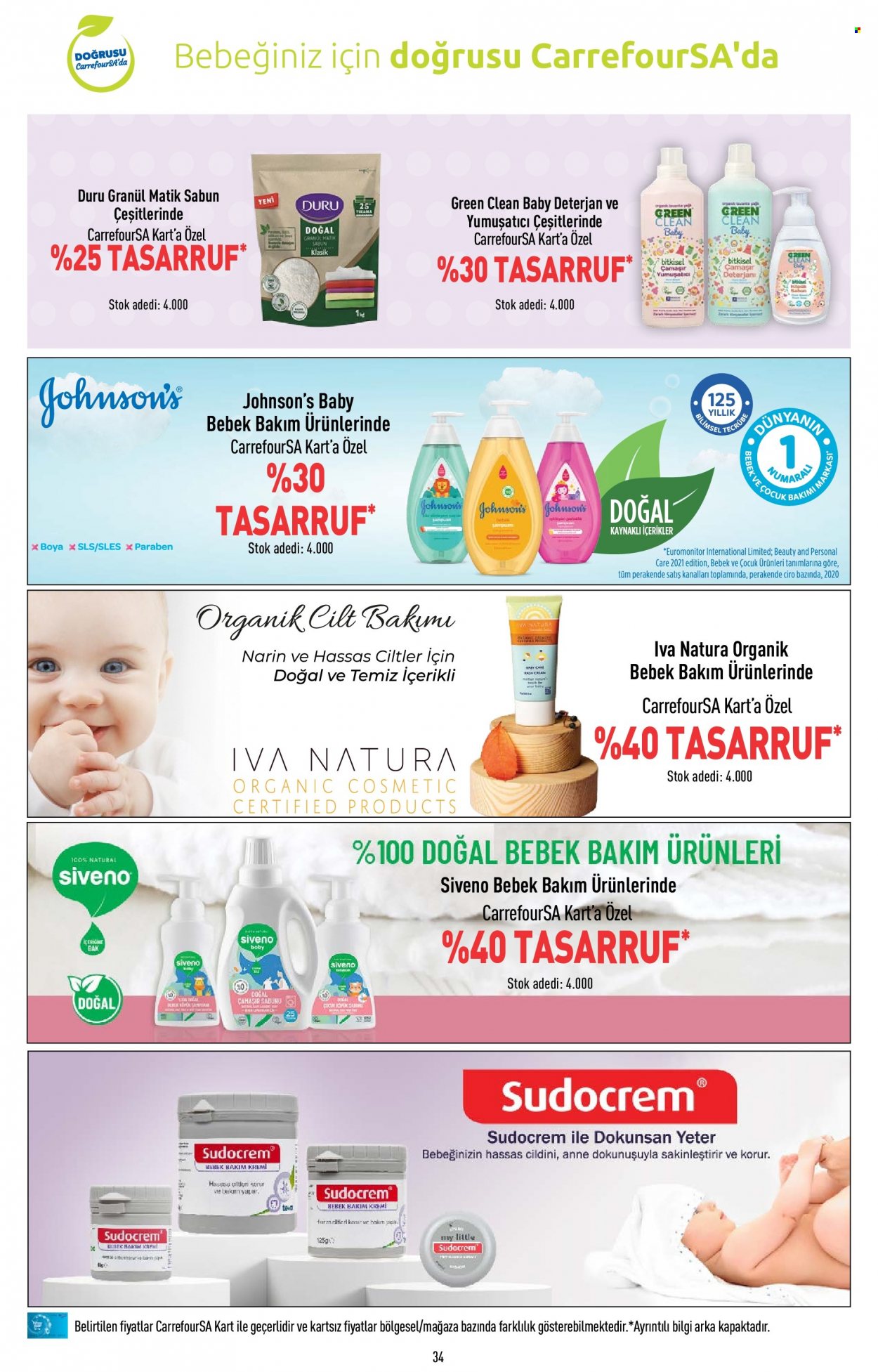 thumbnail - Carrefour aktüel ürünler, broşür  - 5.18.2023 - 5.31.2023 - Satıştaki ürünler - Teva, deterjan, çamaşır deterjanı, yumuşatıcı, sabun, kremi. Sayfa 34.