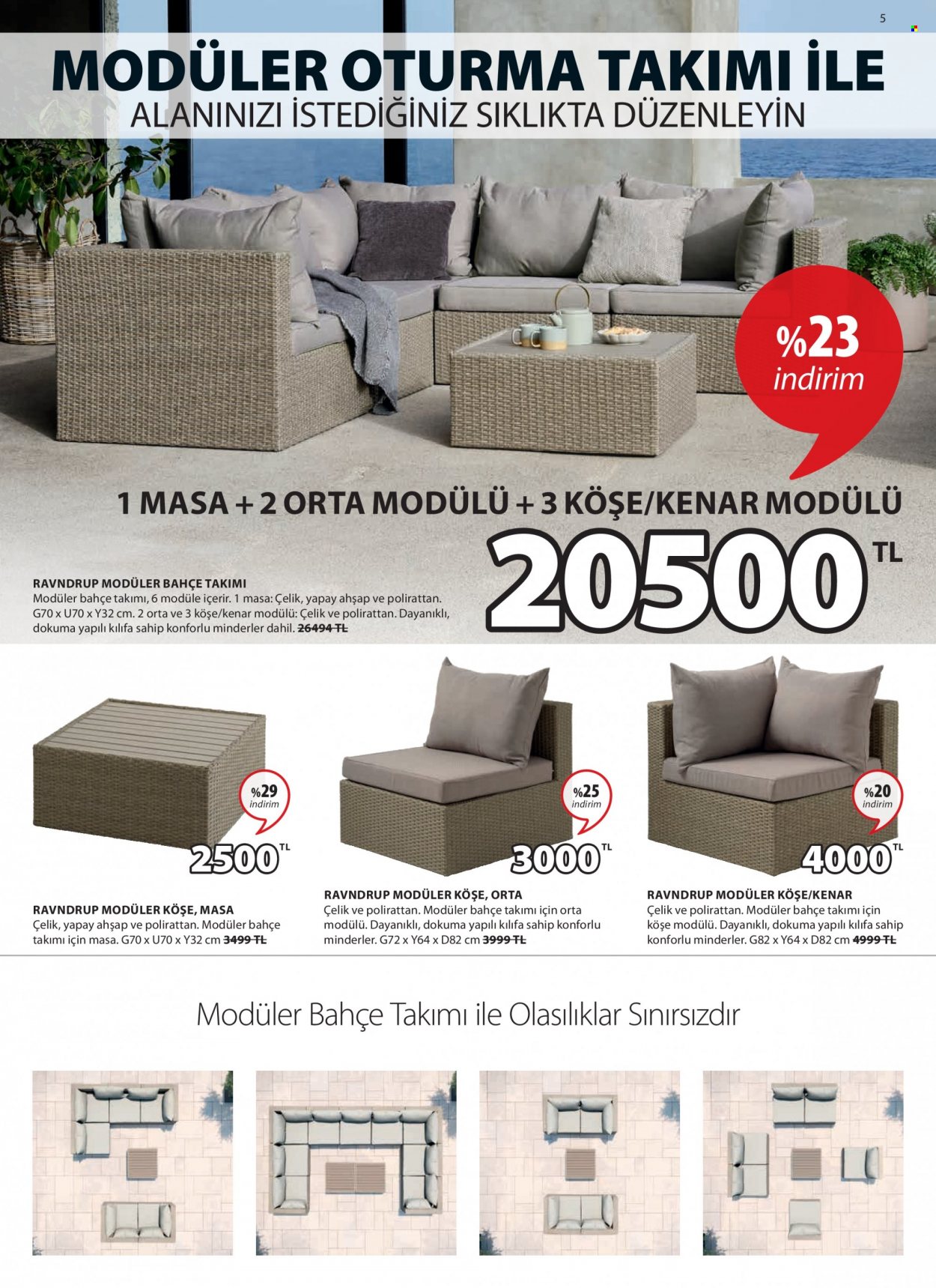 Jysk aktüel ürünler, broşür  - 5.25.2023 - 6.7.2023 - Satıştaki ürünler - masa. Sayfa 6.