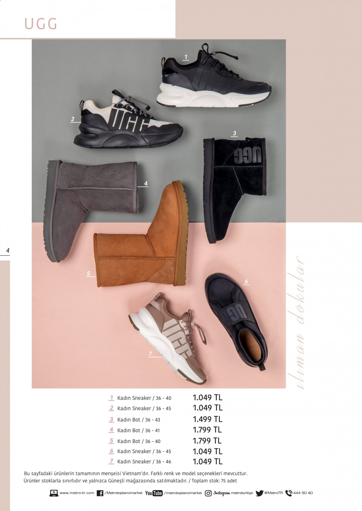 thumbnail - Metro aktüel ürünler, broşür  - 1.1.2021 - 1.31.2021 - Satıştaki ürünler - sneaker, bot. Sayfa 4.