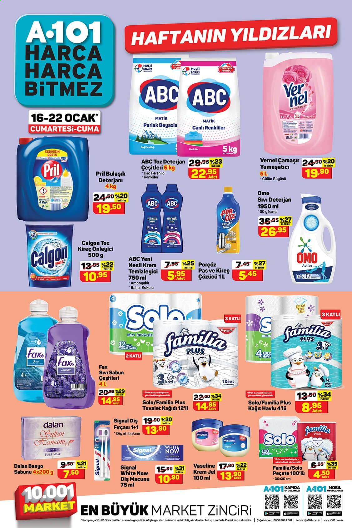 thumbnail - A101 aktüel ürünler, broşür  - 1.16.2021 - 1.22.2021 - Satıştaki ürünler - sabun, sıvı sabunu, diş macunu, temizleyici, fırça, parfüm. Sayfa 2.