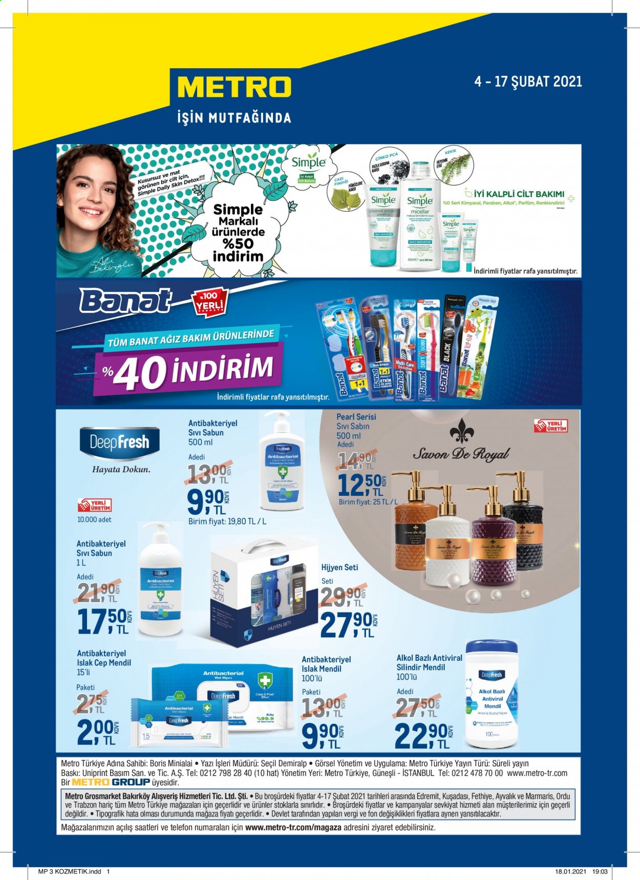 thumbnail - Metro aktüel ürünler, broşür  - 2.4.2021 - 2.17.2021 - Satıştaki ürünler - sabun, sıvı sabunu. Sayfa 1.