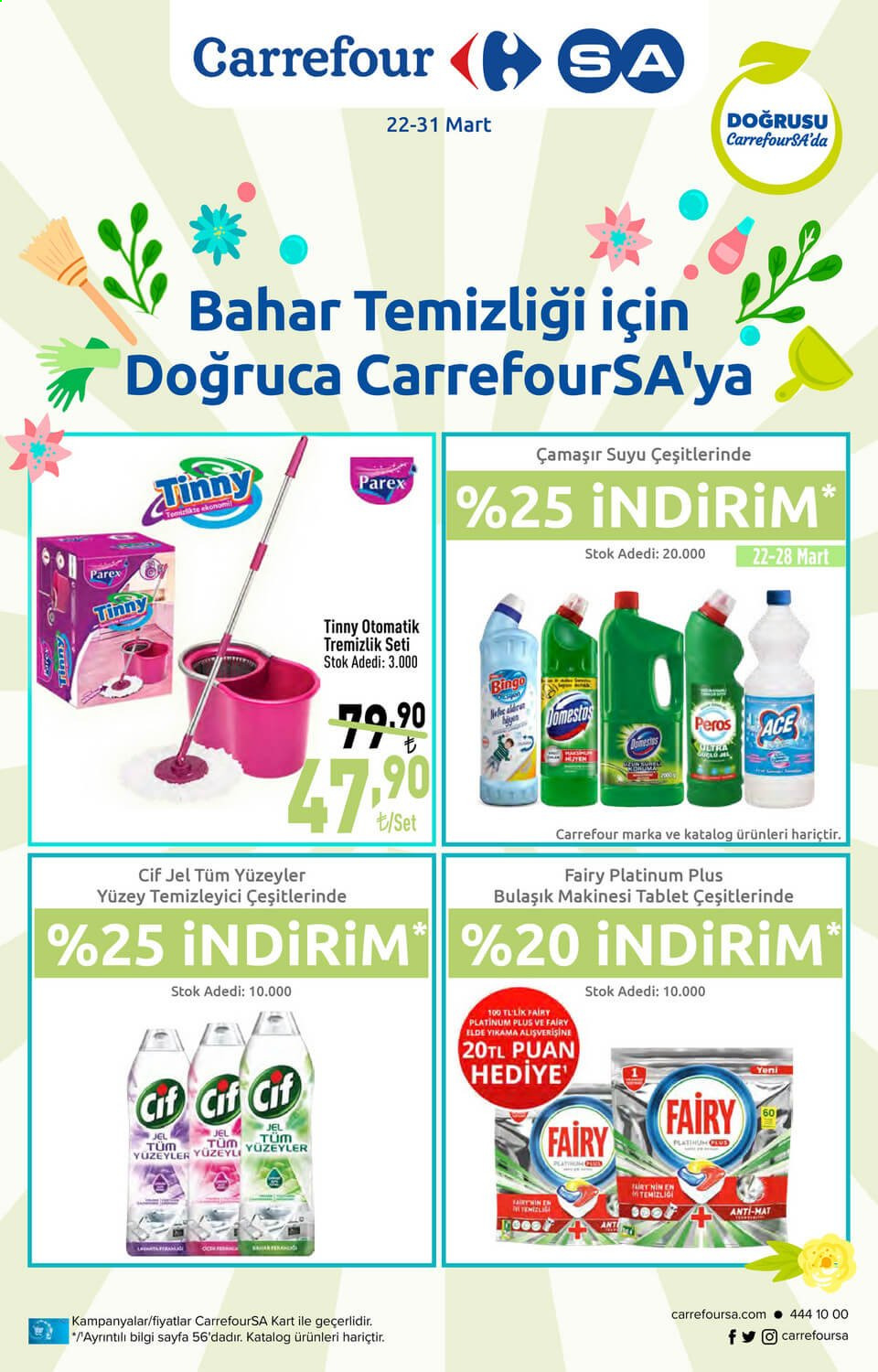 thumbnail - Carrefour aktüel ürünler, broşür  - 3.22.2021 - 3.31.2021 - Satıştaki ürünler - temizleyici. Sayfa 1.