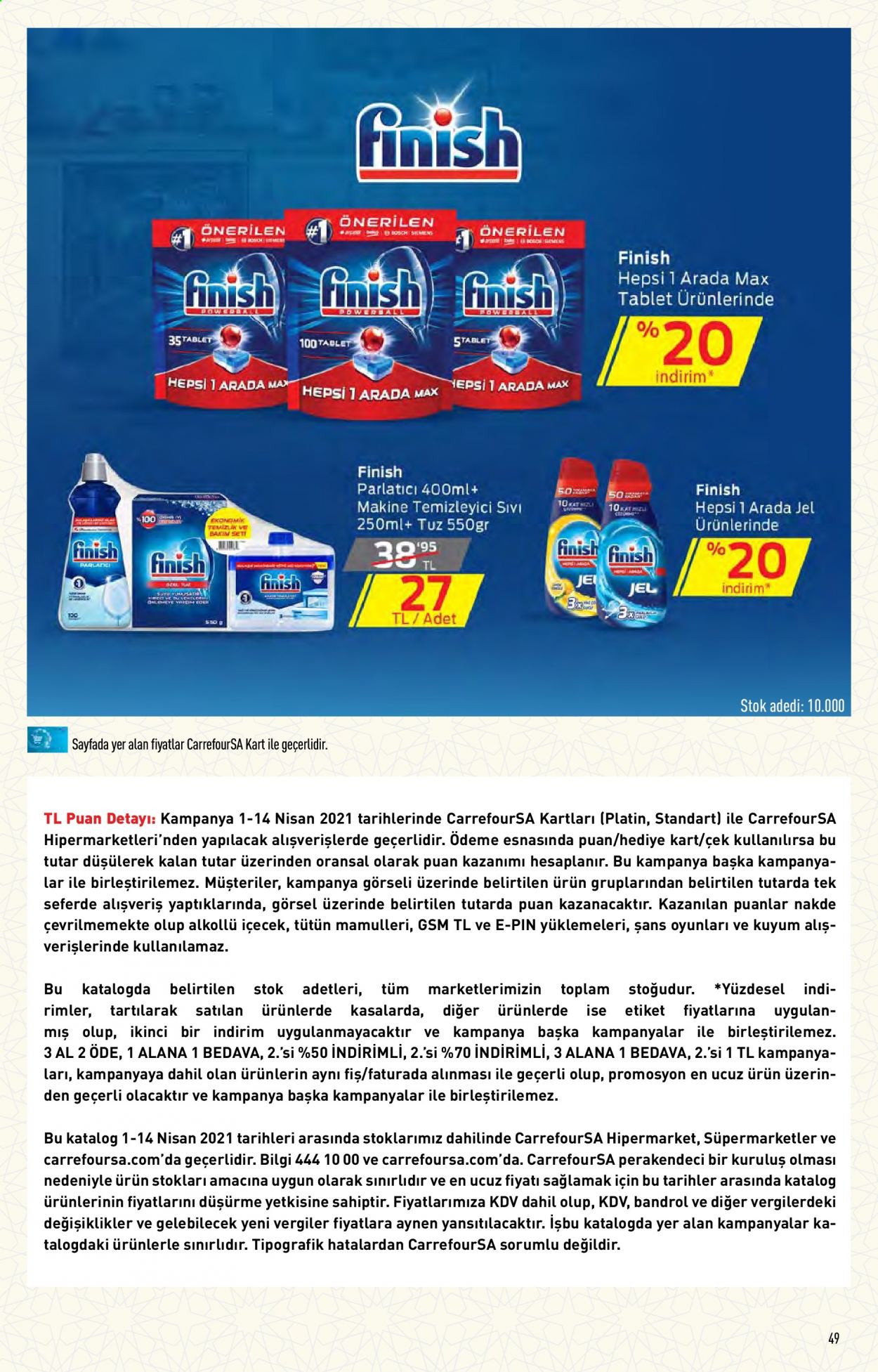 thumbnail - Carrefour aktüel ürünler, broşür  - 4.1.2021 - 4.14.2021 - Satıştaki ürünler - standart. Sayfa 49.