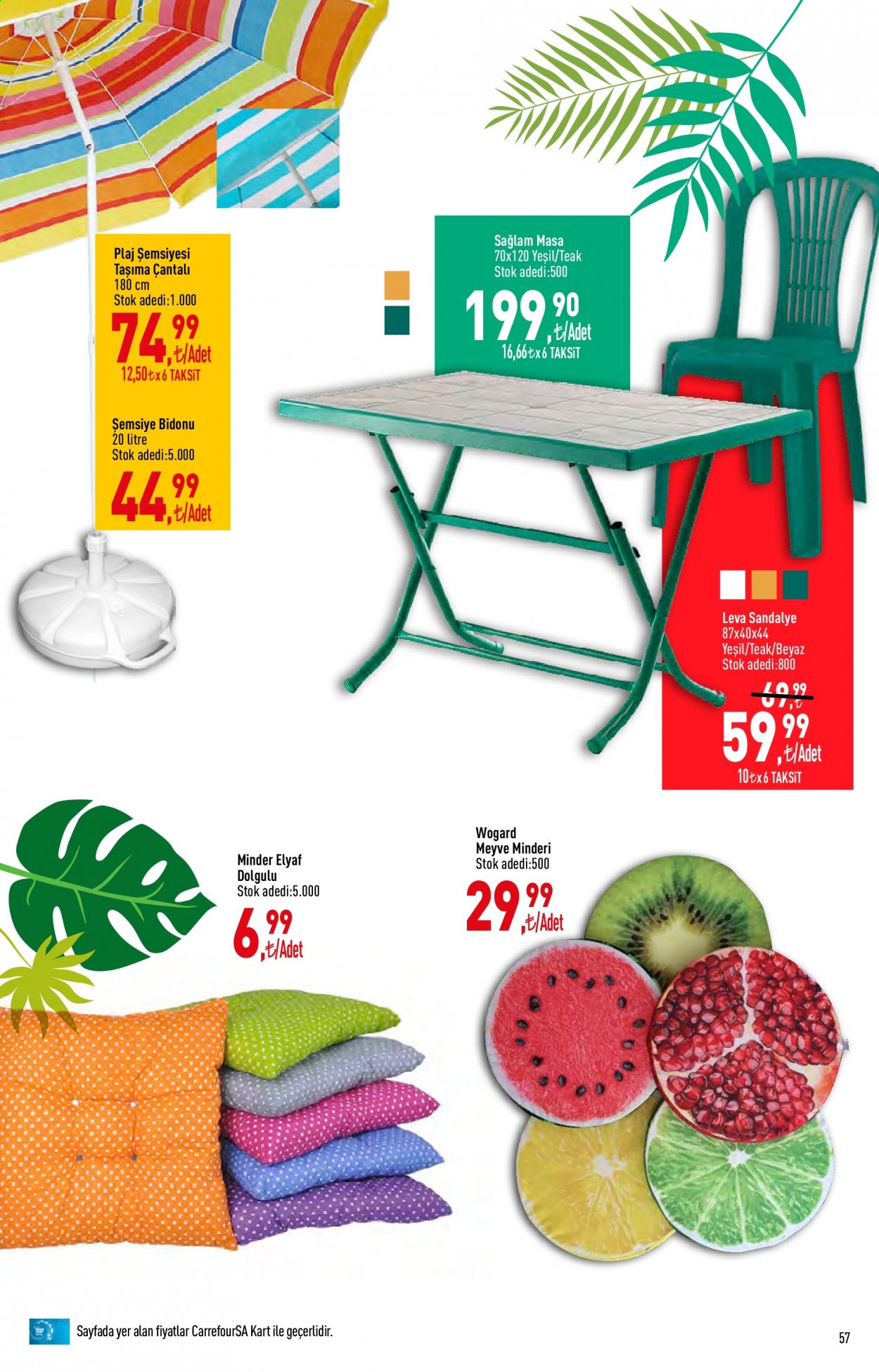 thumbnail - Carrefour aktüel ürünler, broşür  - 5.3.2021 - 5.14.2021 - Satıştaki ürünler - şemsiye. Sayfa 57.