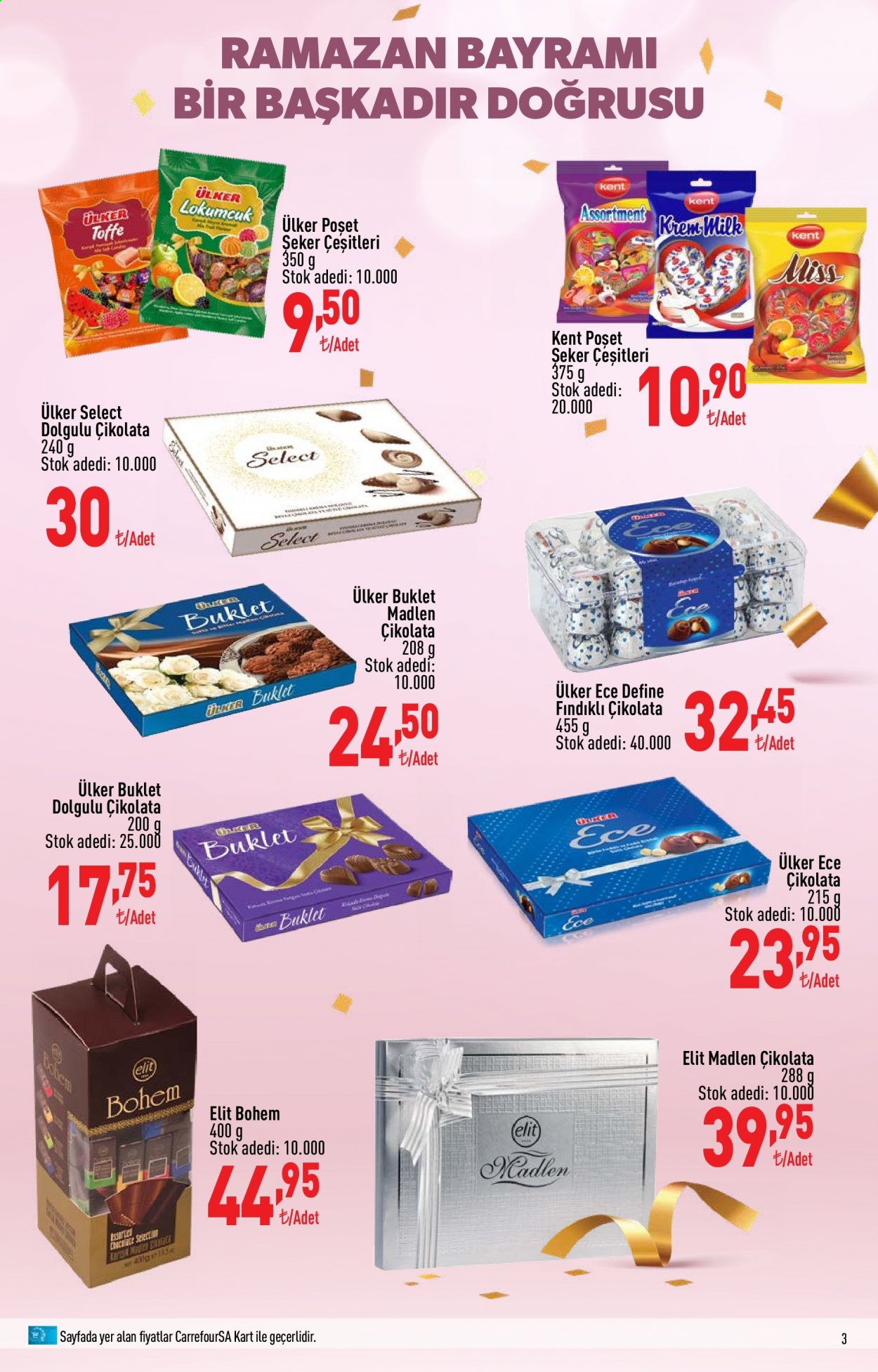thumbnail - Carrefour aktüel ürünler, broşür  - 5.3.2021 - 5.17.2021 - Satıştaki ürünler - çikolata, Ülker, şeker. Sayfa 3.
