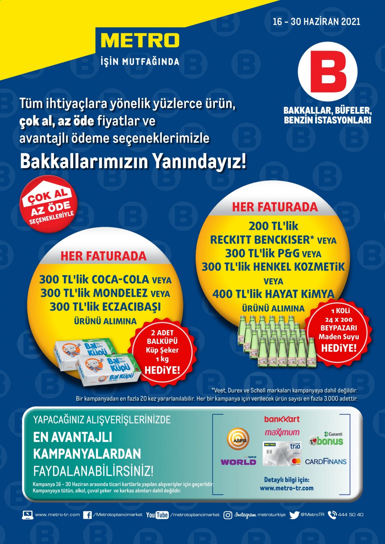 thumbnail - Metro aktüel ürünler, broşür  - 6.16.2021 - 6.30.2021 - Satıştaki ürünler - Coca-Cola, Beypazarı. Sayfa 1.