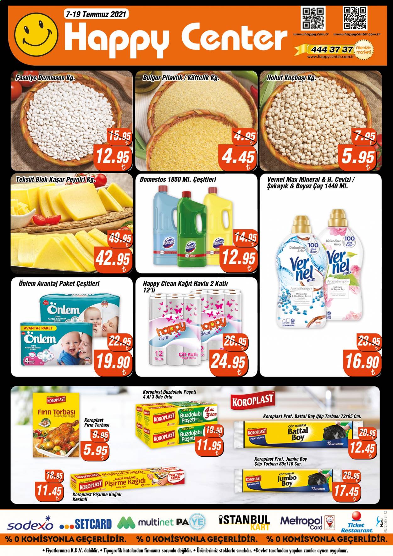 thumbnail - Happy Center aktüel ürünler, broşür  - 7.7.2021 - 7.19.2021 - Satıştaki ürünler - kaşar peyniri, çay. Sayfa 8.