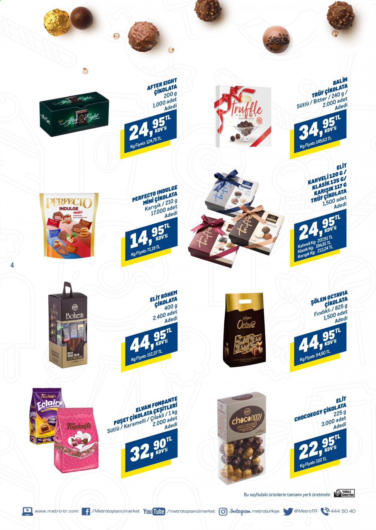thumbnail - Metro aktüel ürünler, broşür  - 7.7.2021 - 7.23.2021 - Satıştaki ürünler - çikolata. Sayfa 4.