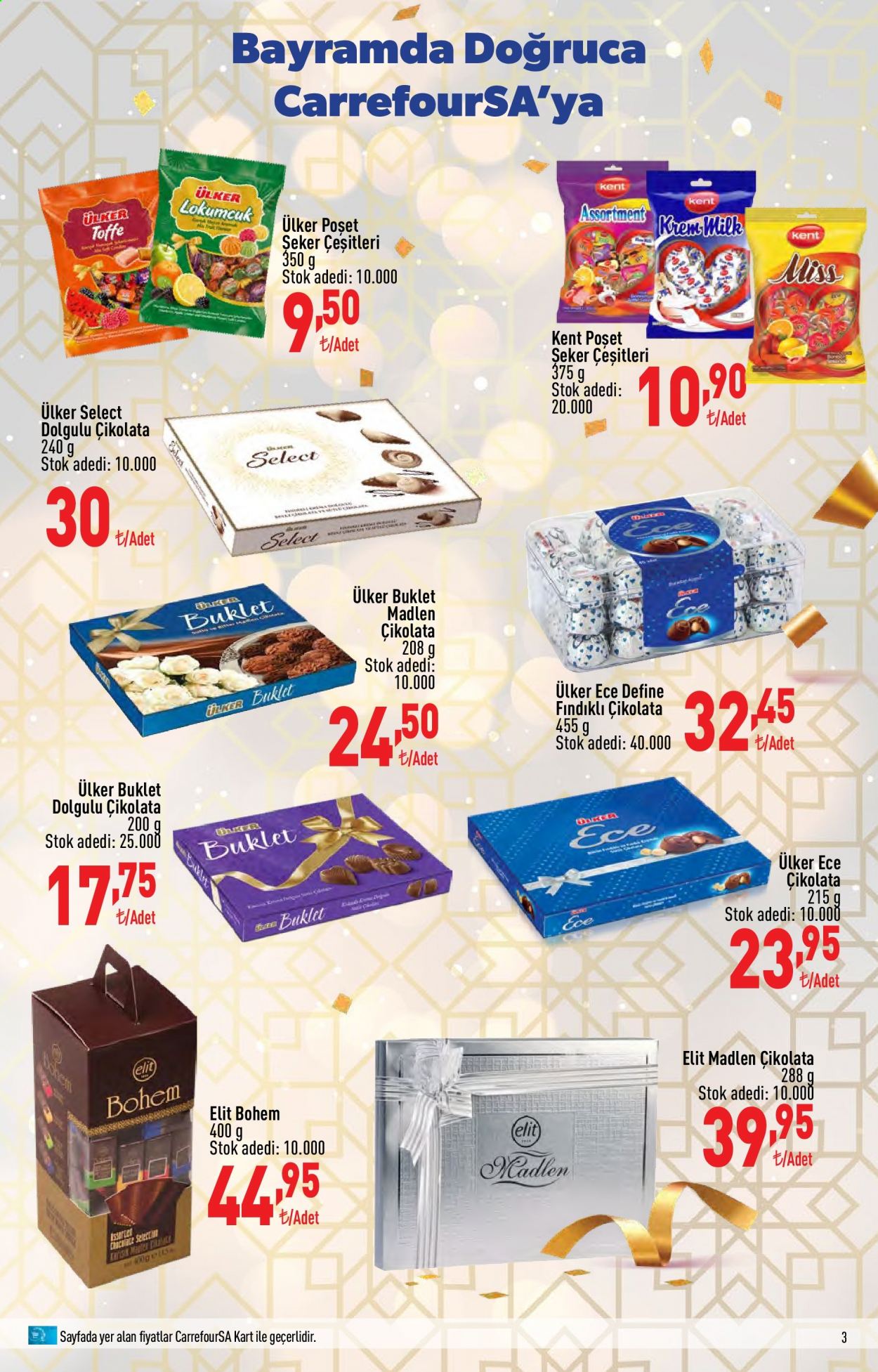 thumbnail - Carrefour aktüel ürünler, broşür  - 7.12.2021 - 7.22.2021 - Satıştaki ürünler - çikolata, Ülker, şeker. Sayfa 3.