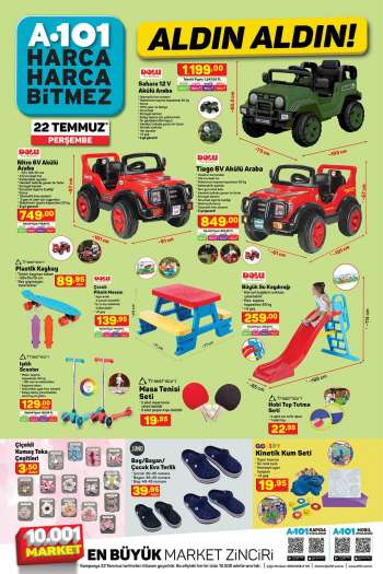 terlik a101 indirimler ve fiyatlari turkce brosurler