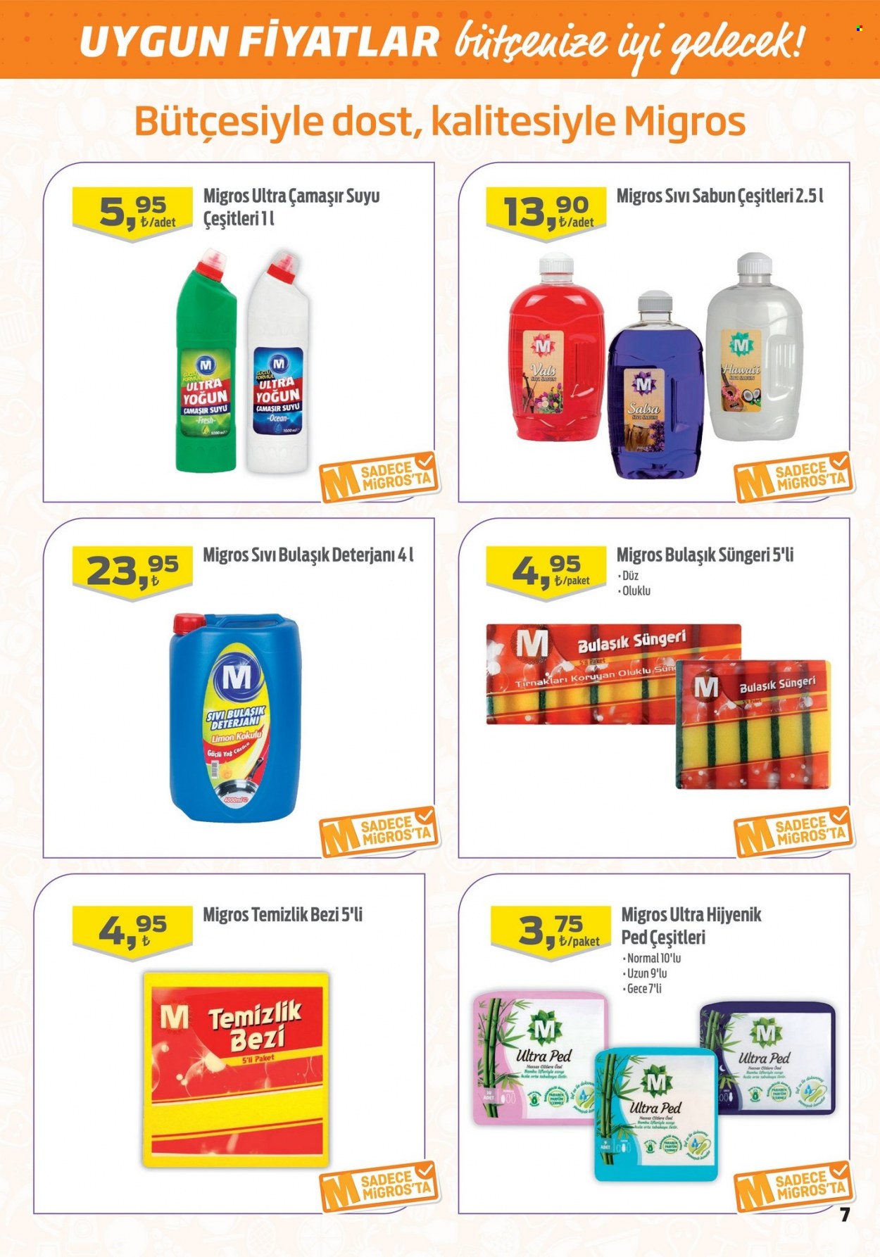 thumbnail - Migros aktüel ürünler, broşür  - 10.7.2021 - 10.20.2021 - Satıştaki ürünler - limon, sabun, sıvı sabunu. Sayfa 7.