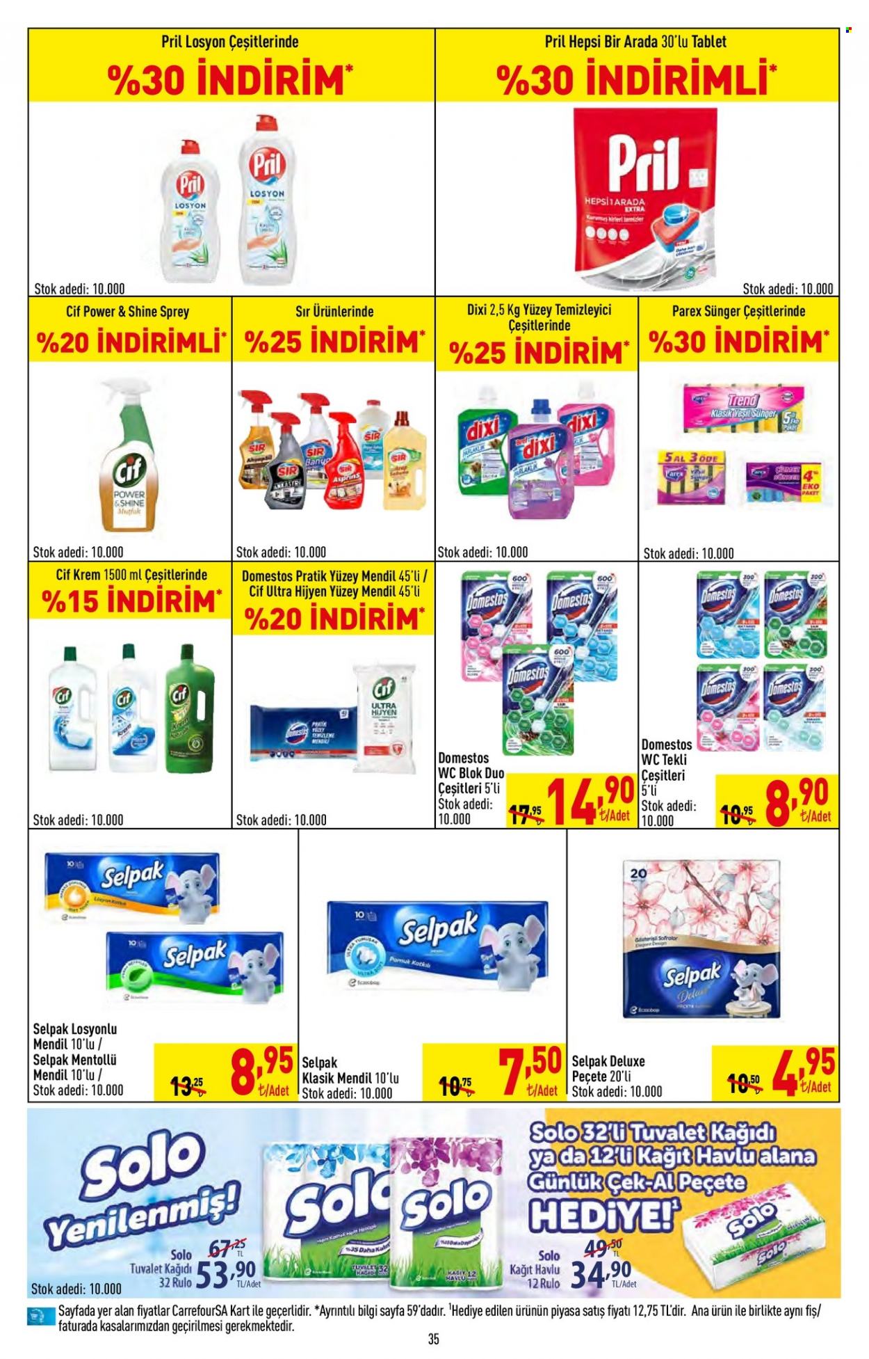 thumbnail - Carrefour aktüel ürünler, broşür  - 10.14.2021 - 10.27.2021 - Satıştaki ürünler - temizleyici, losyon. Sayfa 36.