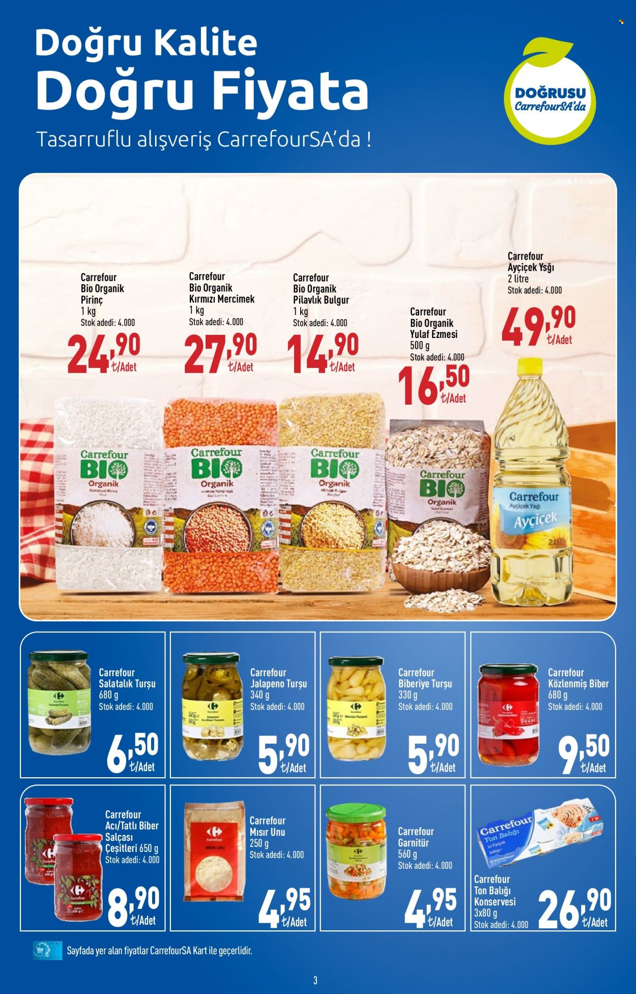 thumbnail - Carrefour aktüel ürünler, broşür  - 1.13.2022 - 1.19.2022 - Satıştaki ürünler - Garnitür, salatalık turşusu, biber, biberiye. Sayfa 3.