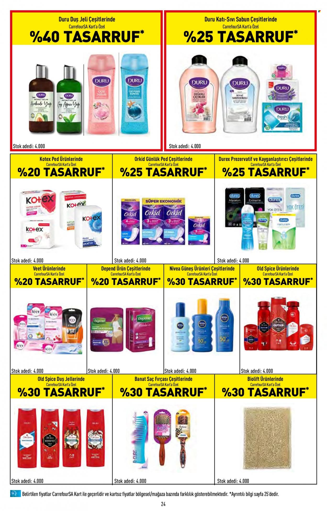 thumbnail - Carrefour aktüel ürünler, broşür  - 5.18.2022 - 6.1.2022 - Satıştaki ürünler - Nivea, sabun, sıvı sabunu, Old Spice, duş jeli, saç fırçası, fırça. Sayfa 24.