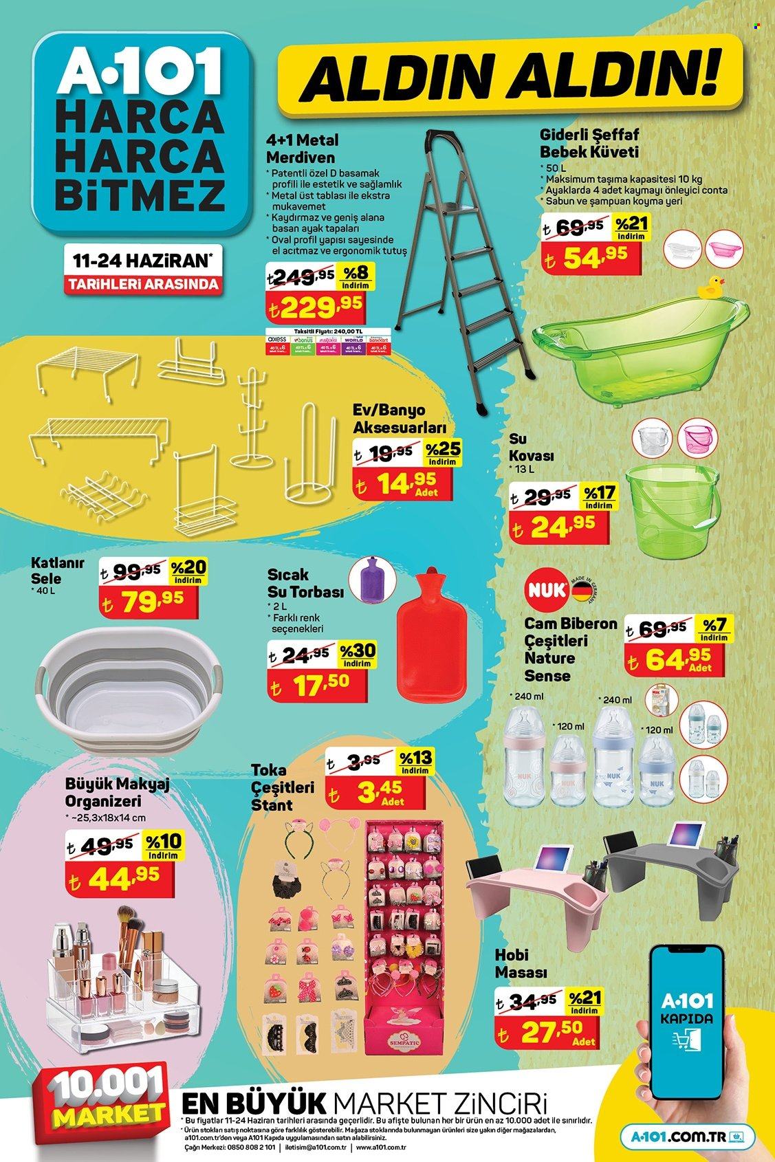 thumbnail - A101 aktüel ürünler, broşür  - 6.16.2022 - 6.24.2022 - Satıştaki ürünler - sabun, şampuan, toka, NUK. Sayfa 16.