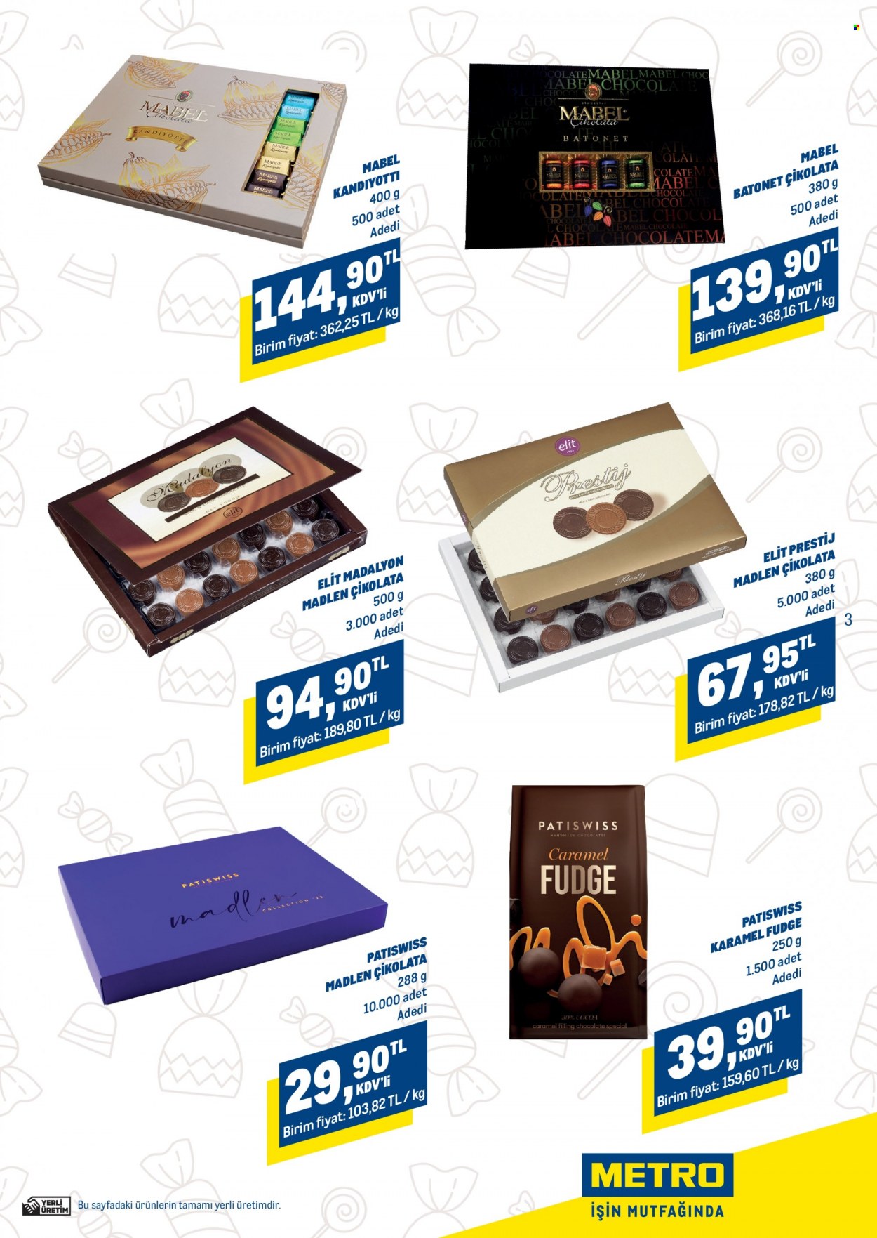 thumbnail - Metro aktüel ürünler, broşür  - 6.23.2022 - 7.12.2022 - Satıştaki ürünler - çikolata. Sayfa 3.
