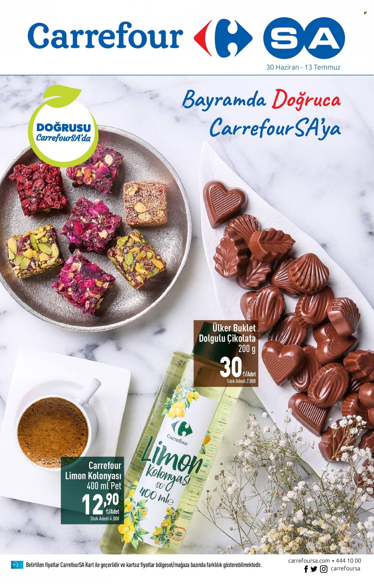 thumbnail - Carrefour Hiper aktüel ürünler, broşür  - 6.30.2022 - 7.13.2022 - Satıştaki ürünler - limon, çikolata, Ülker. Sayfa 1.