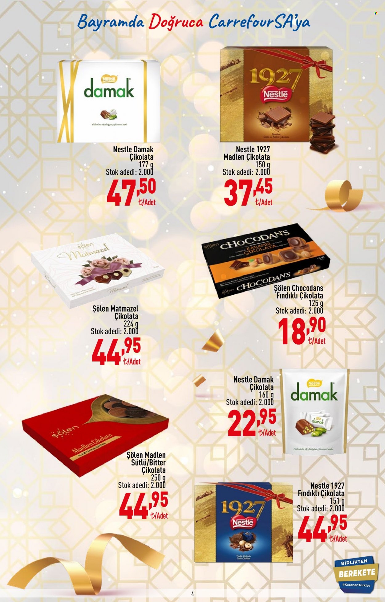 thumbnail - Carrefour Hiper aktüel ürünler, broşür  - 6.30.2022 - 7.13.2022 - Satıştaki ürünler - çikolata, Nestlé. Sayfa 4.