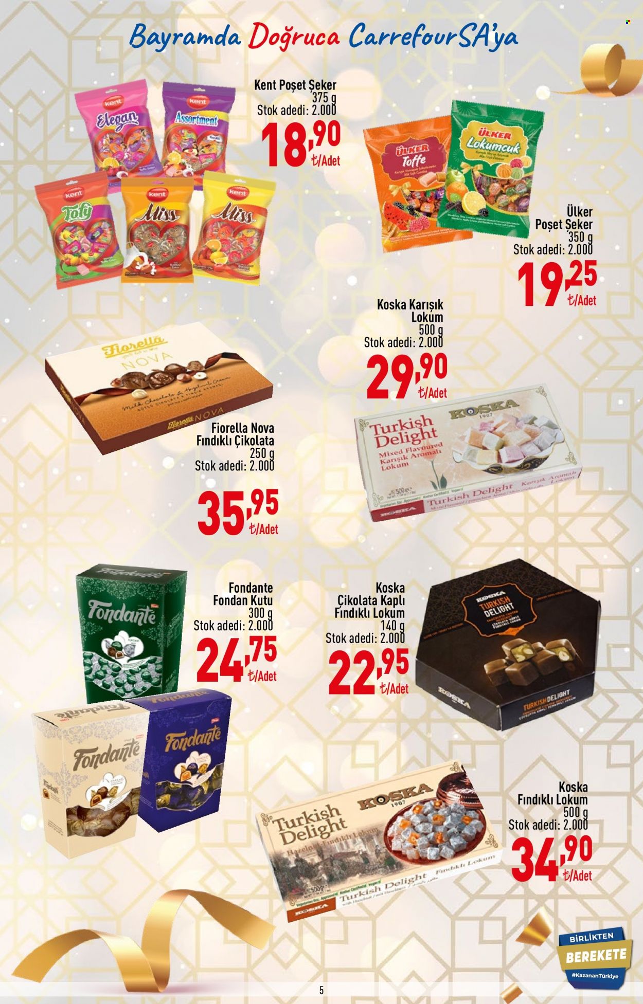 thumbnail - Carrefour Hiper aktüel ürünler, broşür  - 6.30.2022 - 7.13.2022 - Satıştaki ürünler - Koska, çikolata, Ülker, lokum, şeker. Sayfa 5.