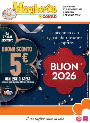 Volantino Margherita Conad - 27/12/2025 - 6/1/2026.