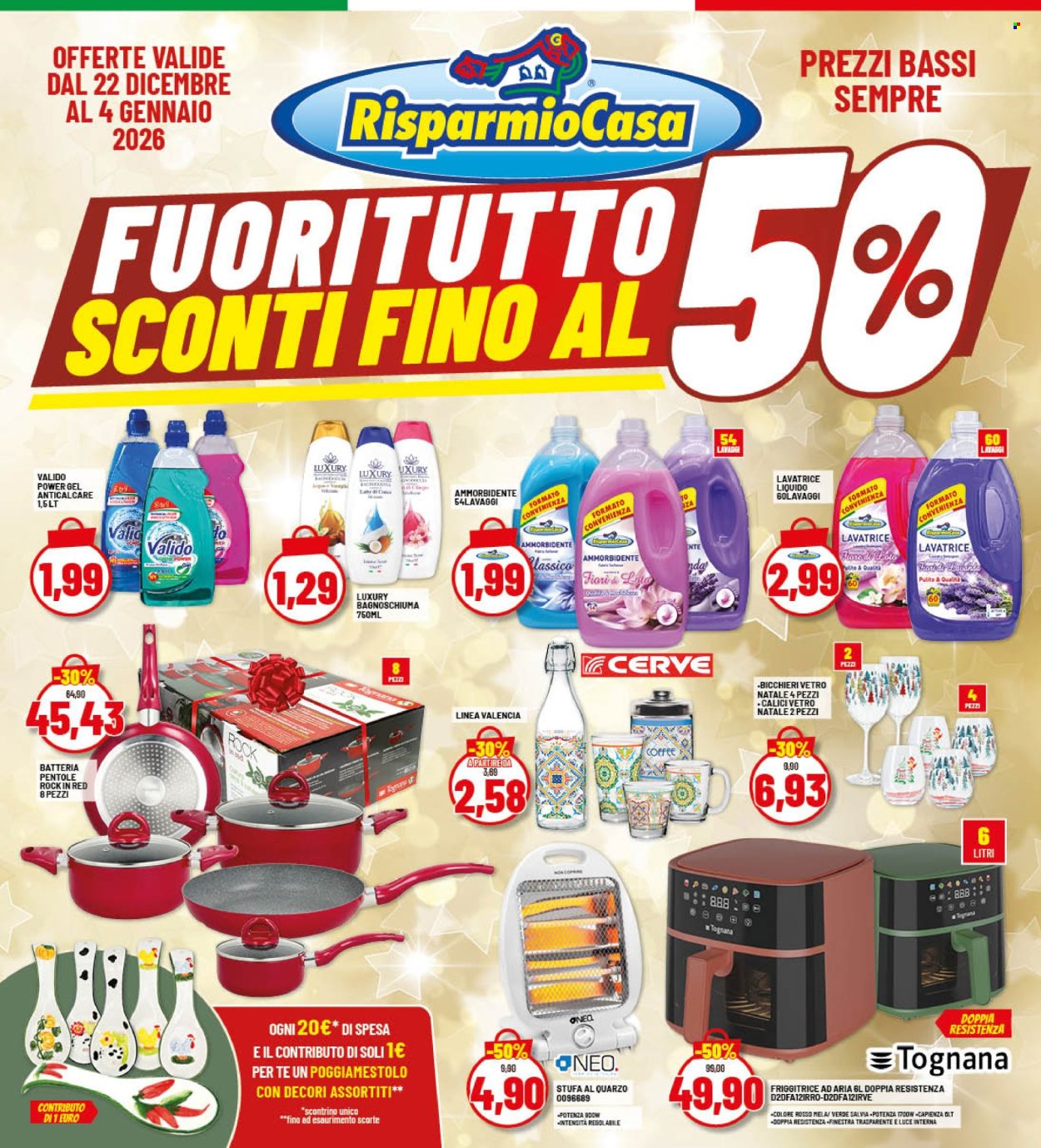 Volantino Risparmio Casa - 22/12/2025 - 4/1/2026. Pagina 1