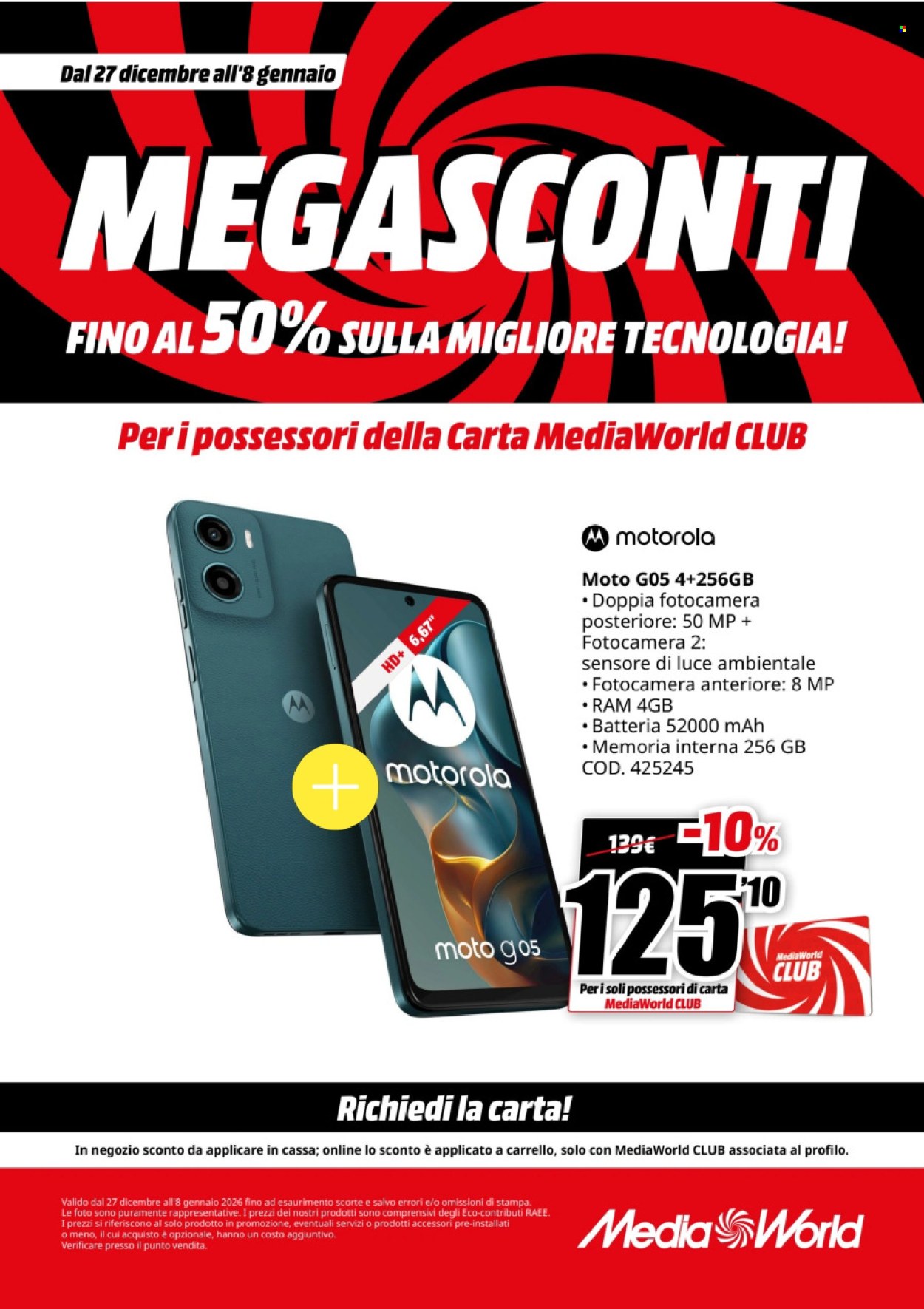 Volantino MediaWorld - 27/12/2025 - 8/1/2026. Pagina 8