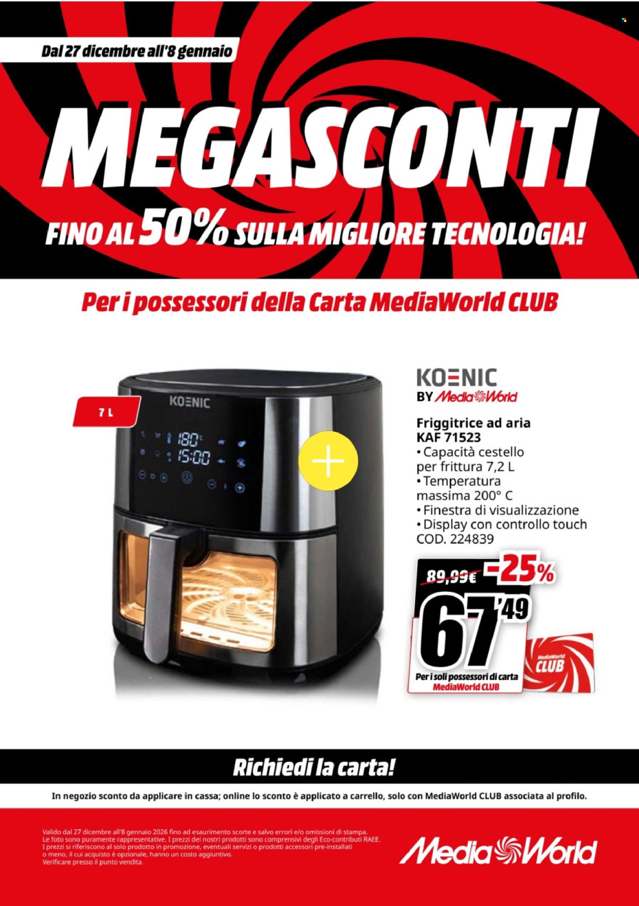 Volantino MediaWorld - 27/12/2025 - 8/1/2026. Pagina 55