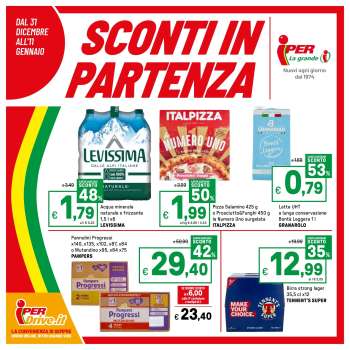 Volantino Iper, La grande i - 31/12/2025 - 11/1/2026.
