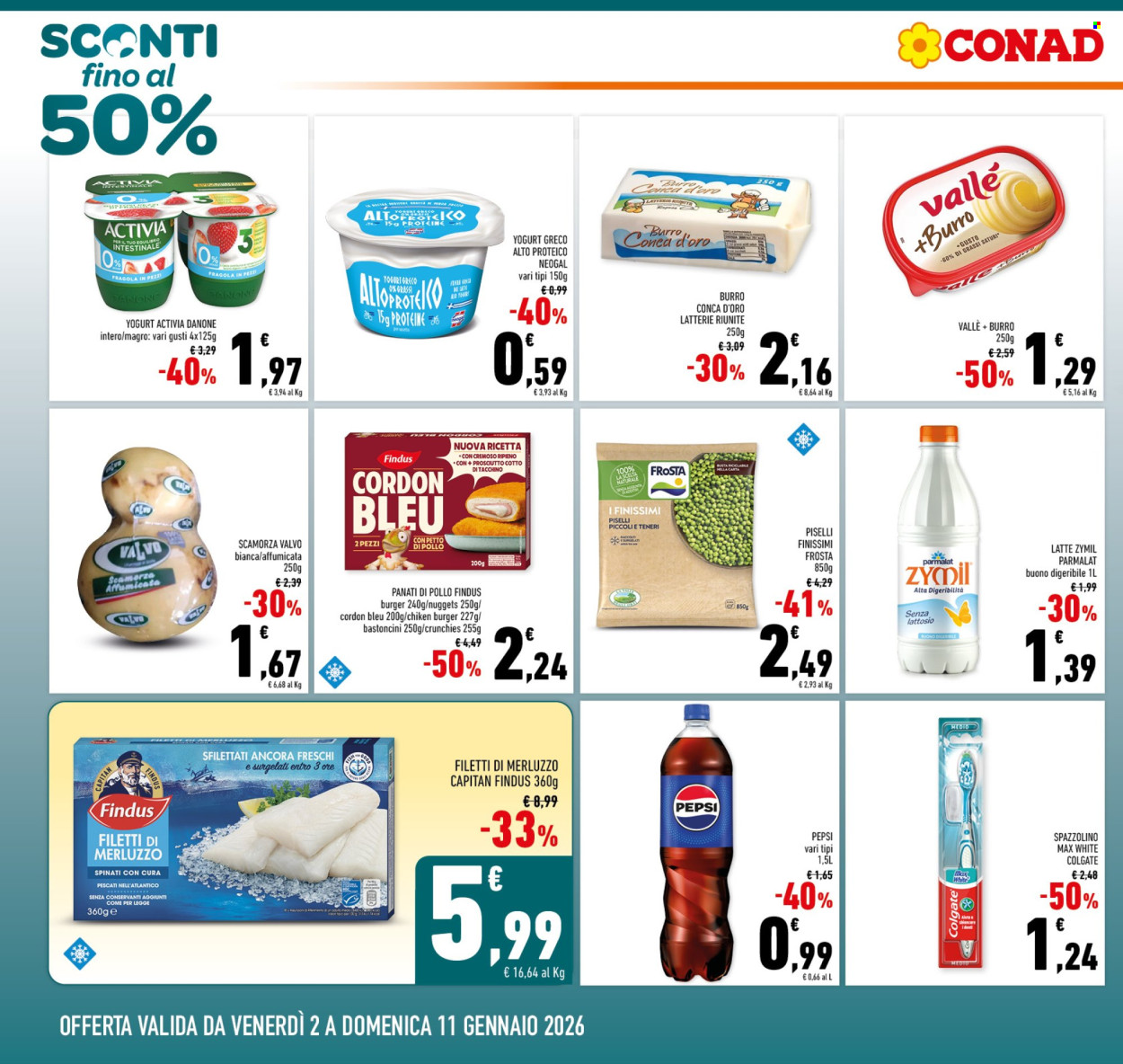 Leták Conad - 2.1.2026 - 11.1.2026. Strana 2