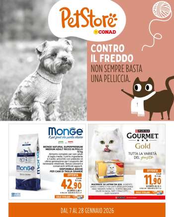 Volantino Pet Store Conad - 7/1/2026 - 28/1/2026.