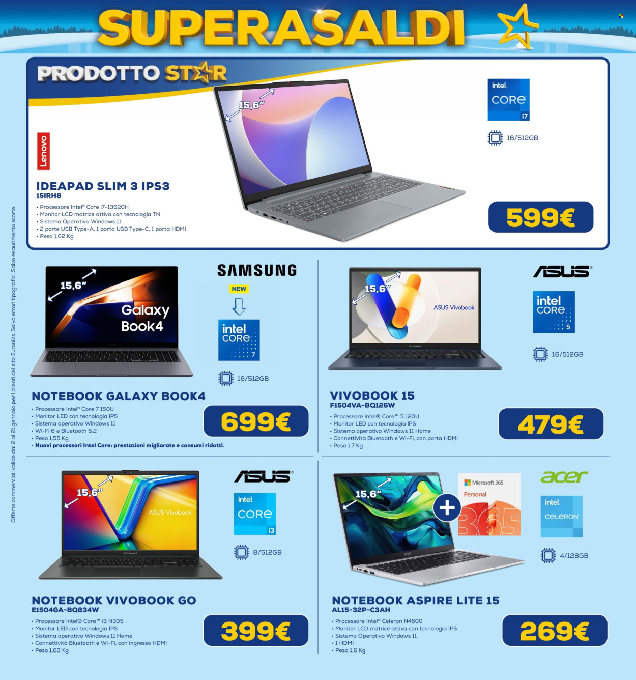 Volantino Euronics - 2/1/2026 - 21/1/2026. Pagina 9