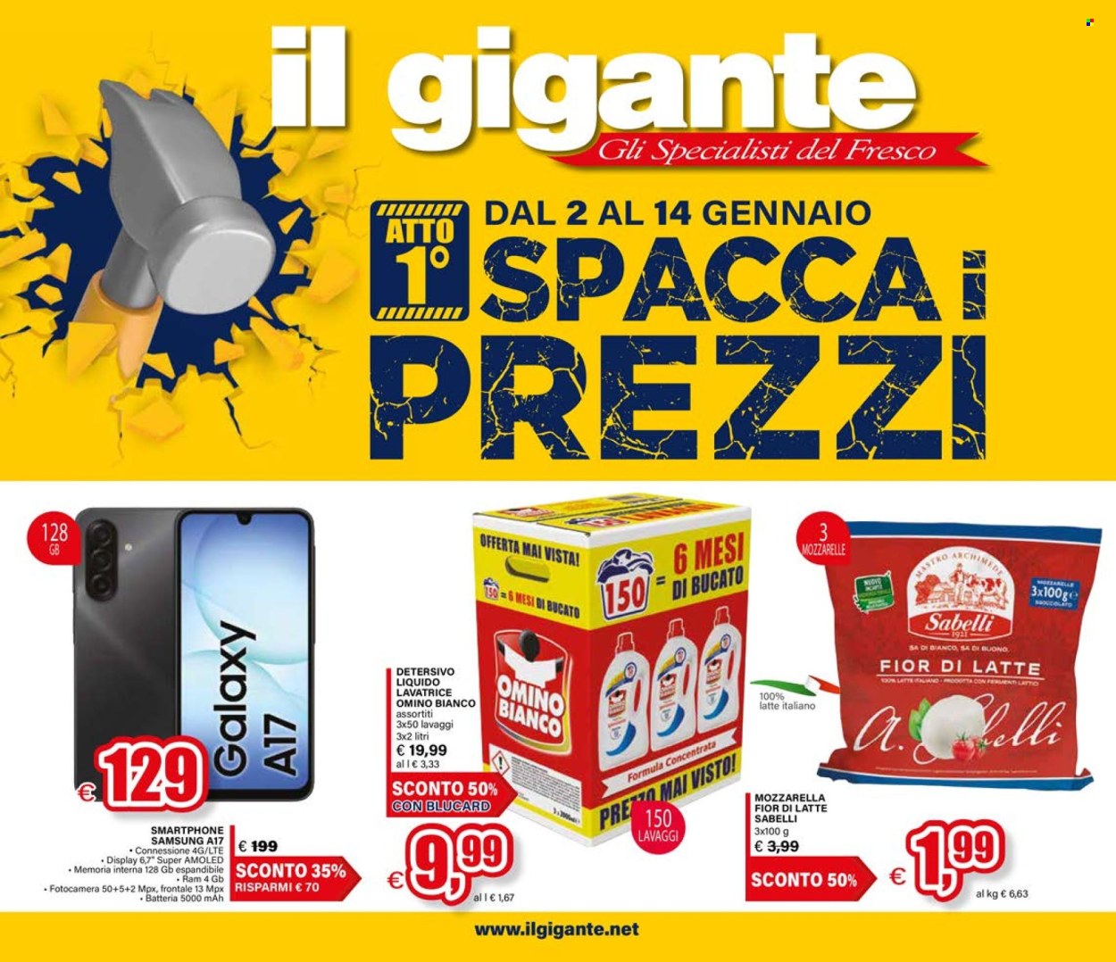 Volantino Il Gigante - 2/1/2026 - 14/1/2026. Pagina 1