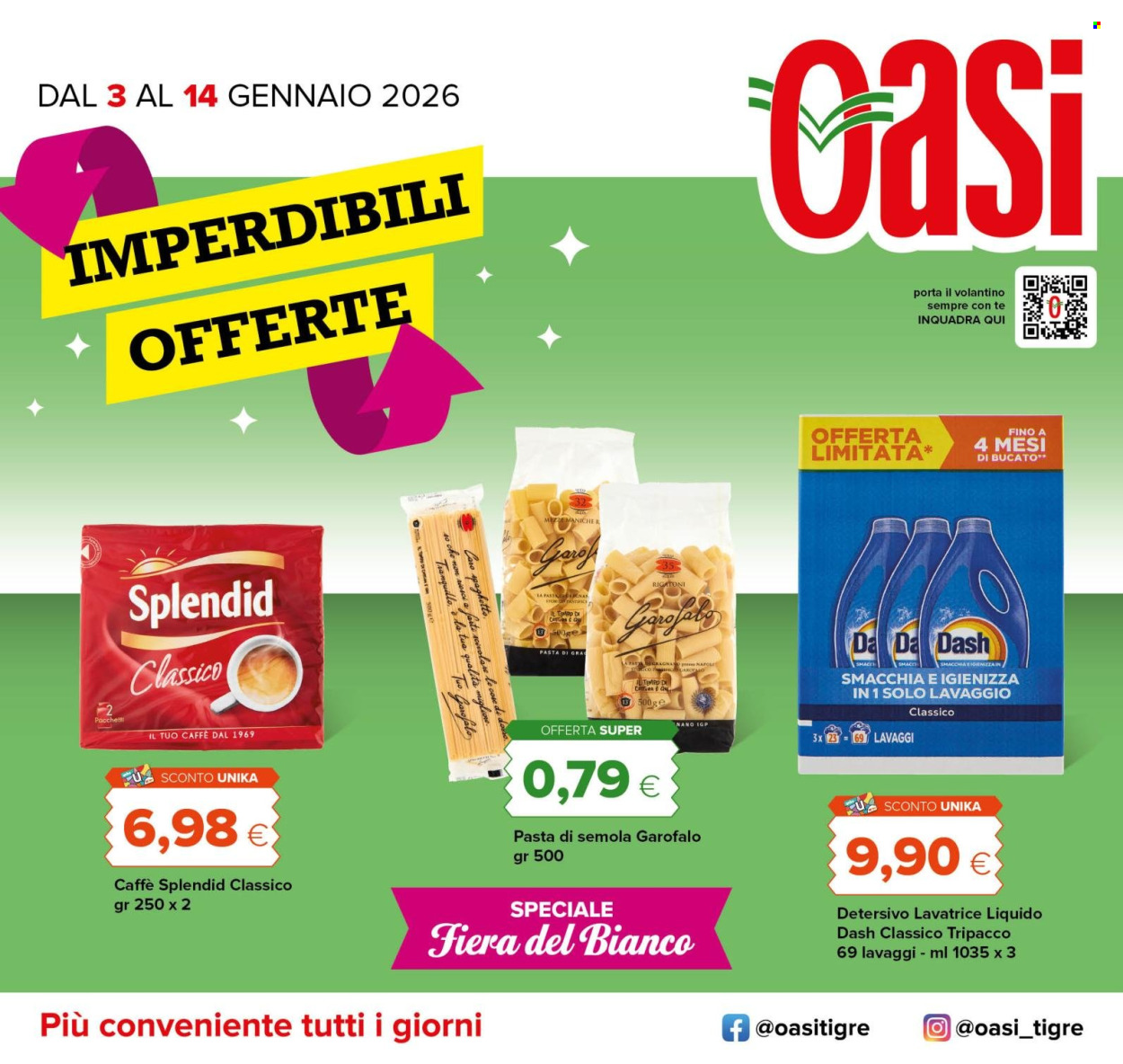 Volantino Oasi - 3/1/2026 - 14/1/2026. Pagina 1