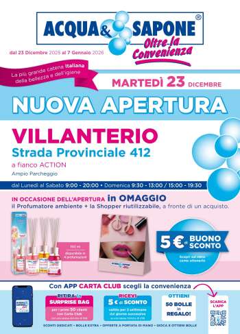 Volantino Acqua & Sapone - 23/12/2025 - 7/1/2026.
