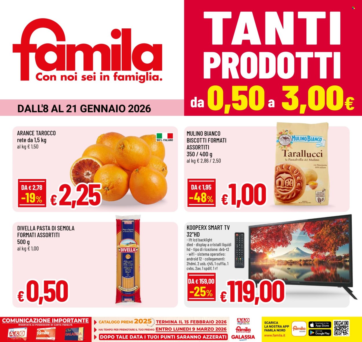 Volantino Famila - 8/1/2026 - 21/1/2026. Pagina 1