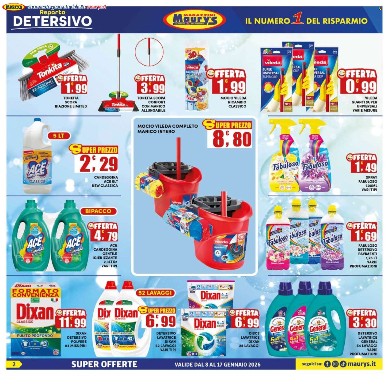 Leták Maury's - 8.1.2026 - 17.1.2026. Strana 2