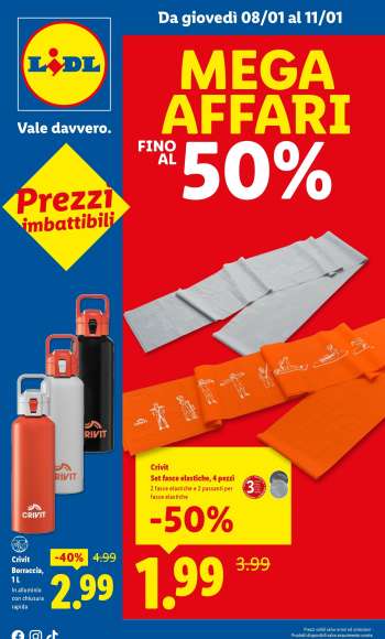 Volantino Lidl - 8/1/2026 - 11/1/2026.