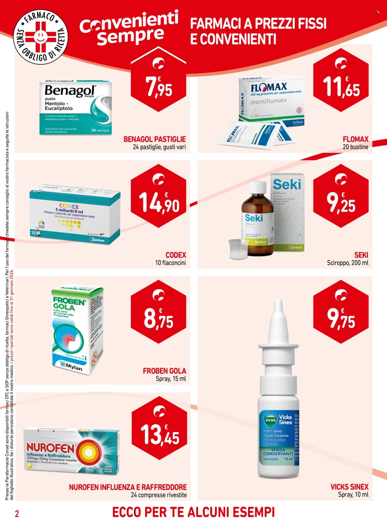 Leták Parafarmacia Conad - 7.1.2026 - 28.1.2026. Strana 2