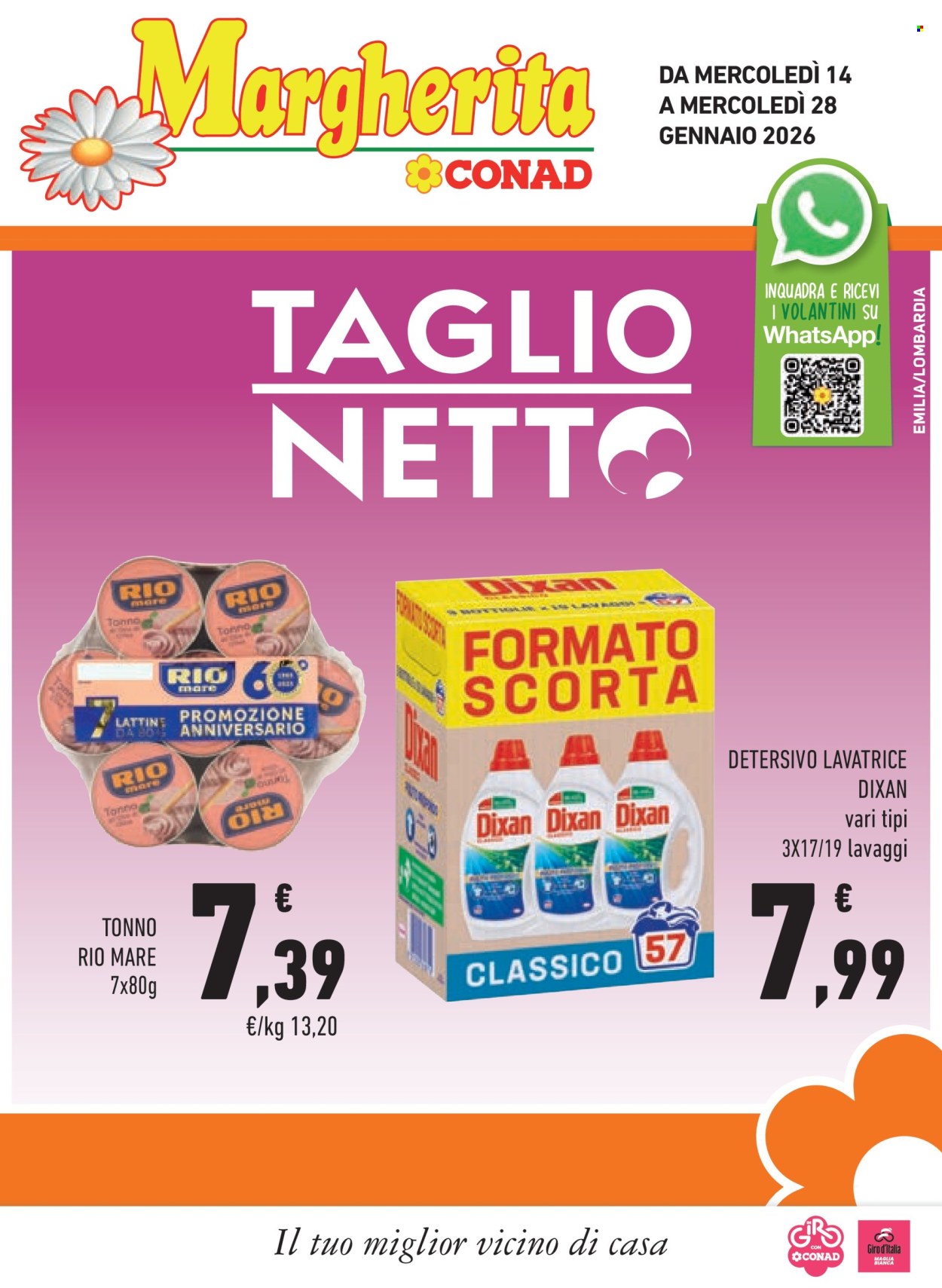 Volantino Margherita Conad - 14/1/2026 - 28/1/2026. Pagina 1