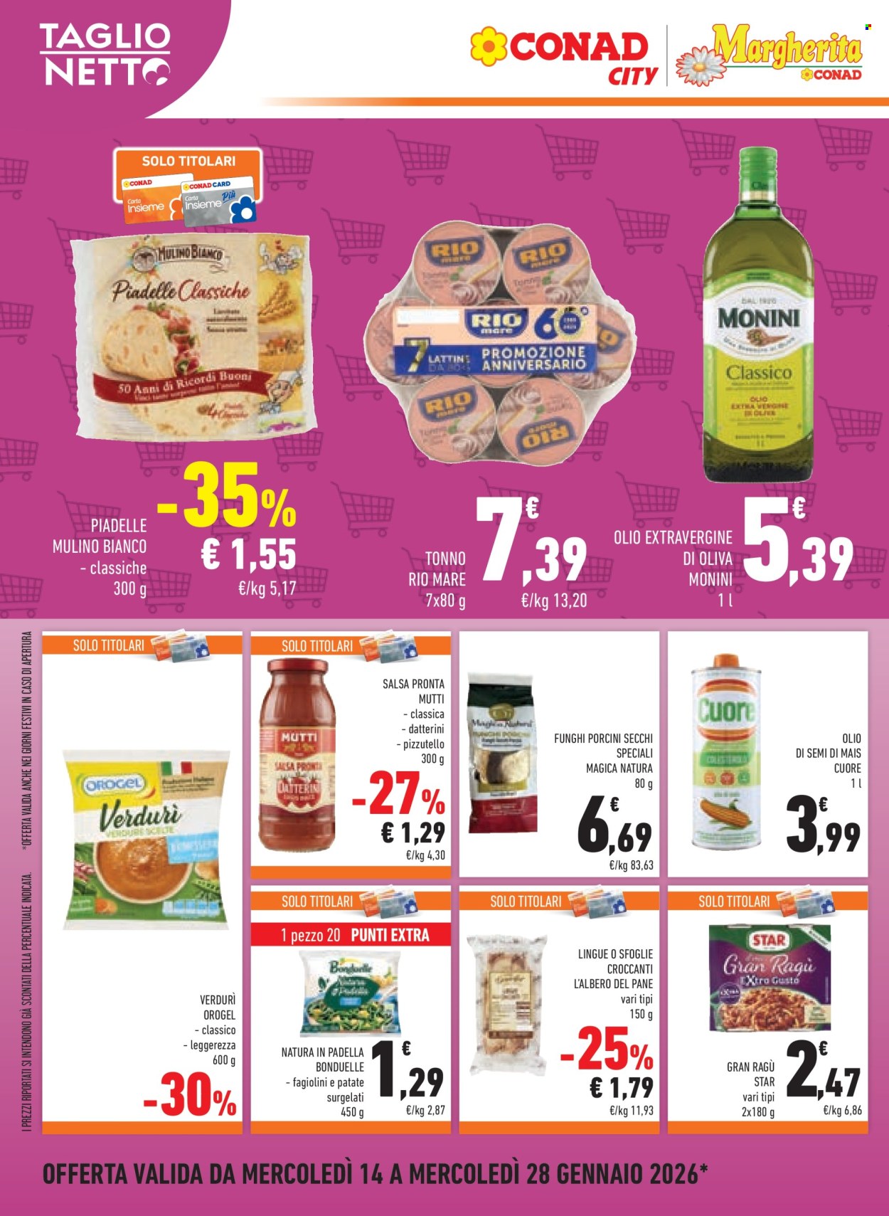 Volantino Margherita Conad - 14/1/2026 - 28/1/2026. Pagina 4