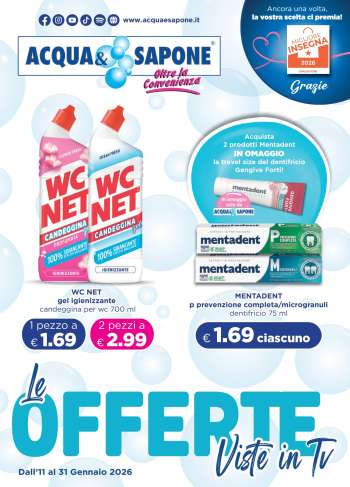Volantino Acqua & Sapone - 11/1/2026 - 31/1/2026.