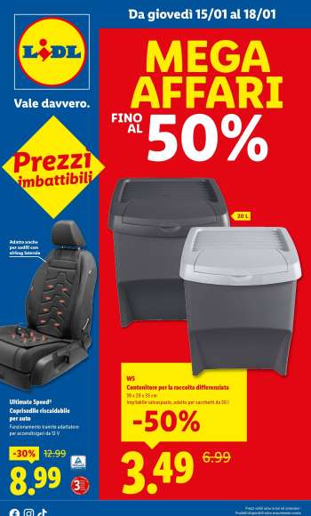 Volantino Lidl - 15/1/2026 - 18/1/2026.