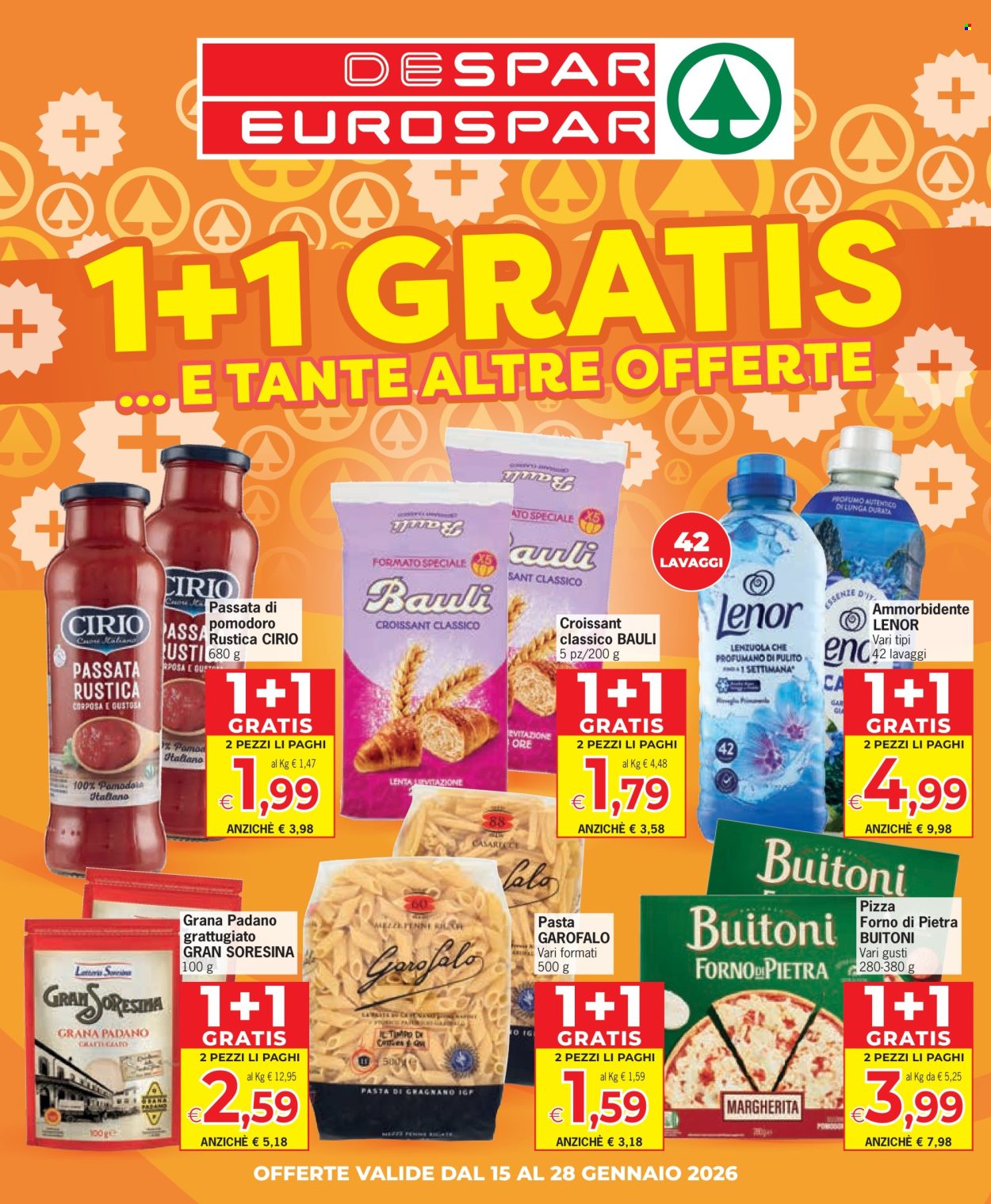 Leták Eurospar - 15.1.2026 - 28.1.2026. Strana 1