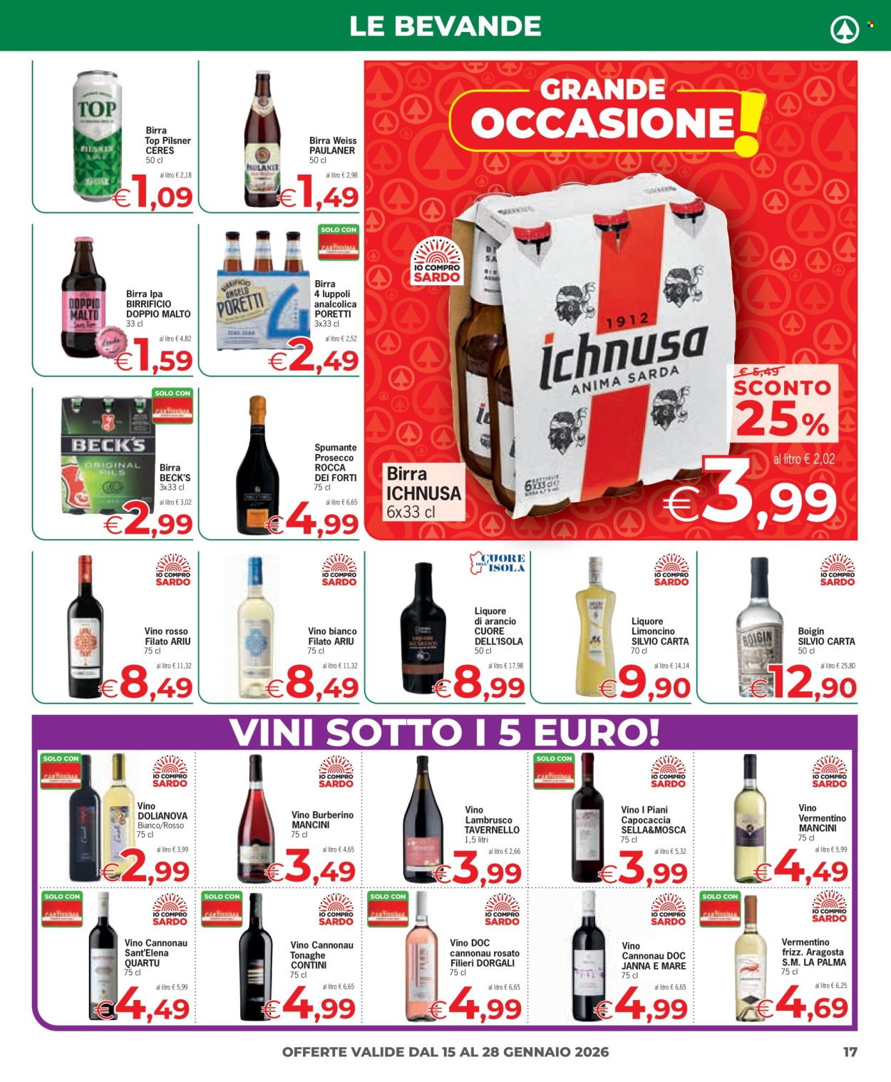 Leták Eurospar - 15.1.2026 - 28.1.2026. Strana 17