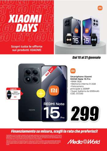 Volantino MediaWorld - 15/1/2026 - 21/1/2026.
